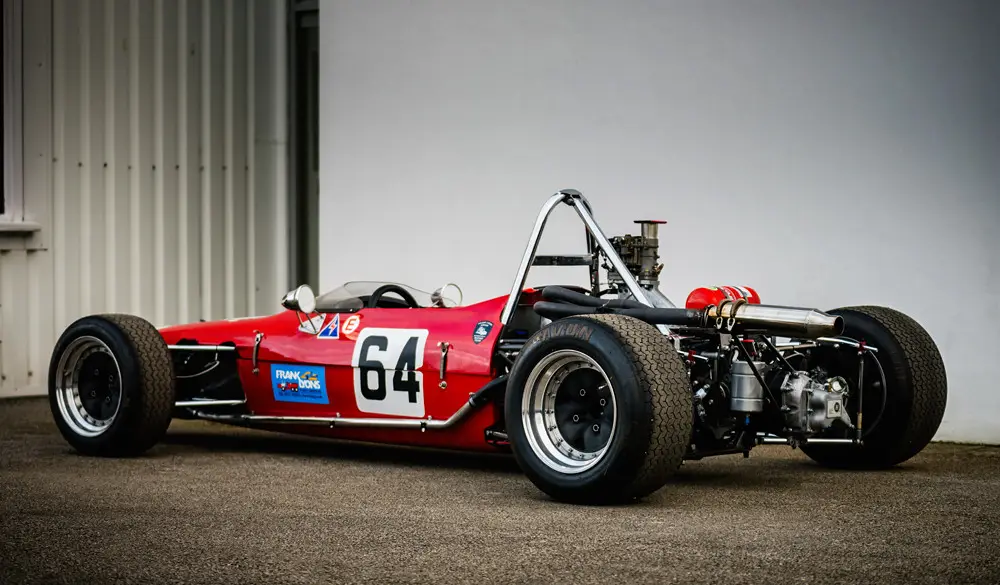 A Formula 1 car cornering on a race circuit during a Grand Prix weekend
