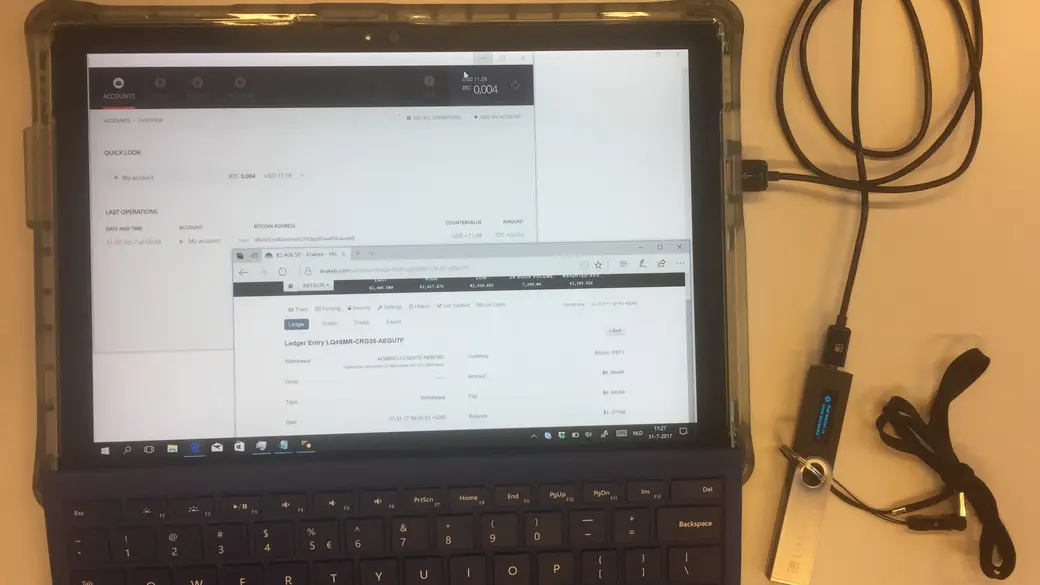 A wallet app showing a transaction approval prompt on a phone screen