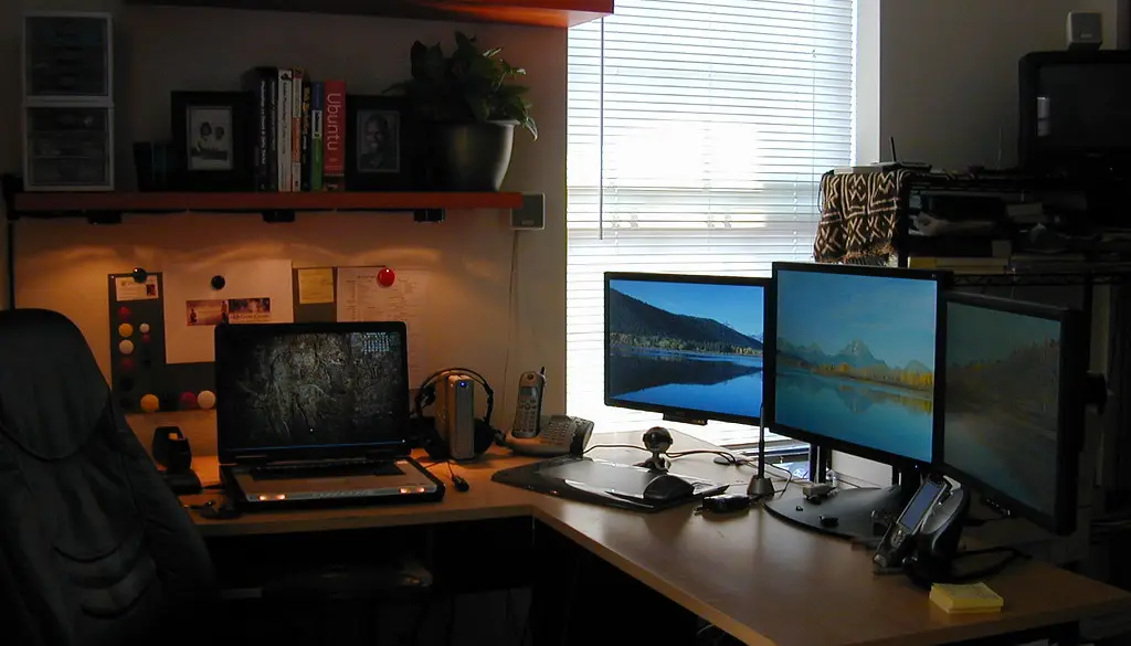 A demanding AAA game with ray tracing running on a PC at high settings