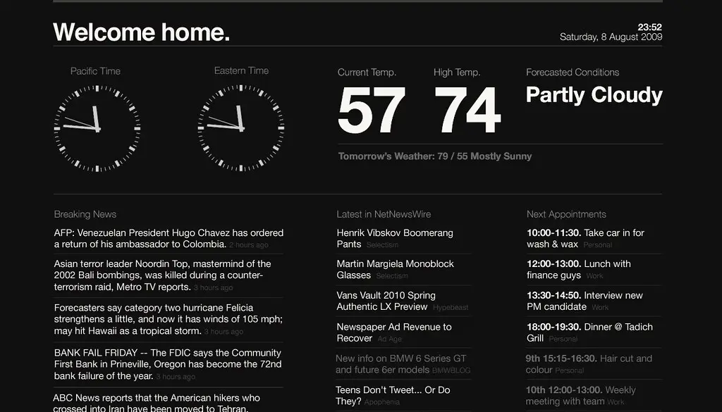 A smart TV displaying its settings and privacy menu on screen